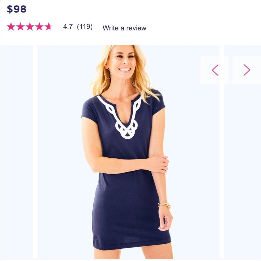 Brewster t-shirt dress navy